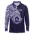 Tonga Queen Salote College 100th Years Long Sleeve Polo Shirt Est 1926 Tongan Ngatu Tapa - Polynesian Pride