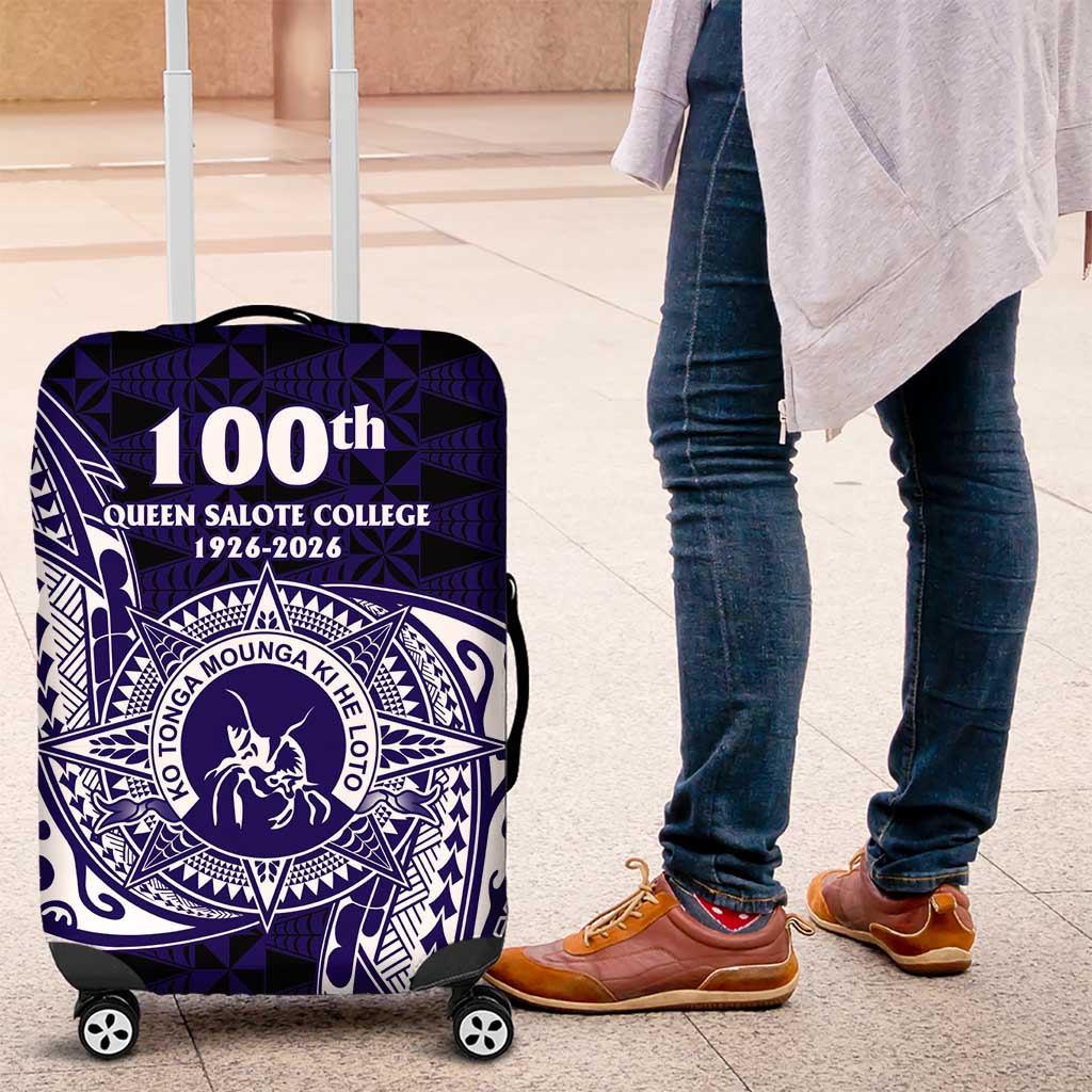 Tonga Queen Salote College 100th Years Luggage Cover Est 1926 Tongan Ngatu Tapa - Polynesian Pride