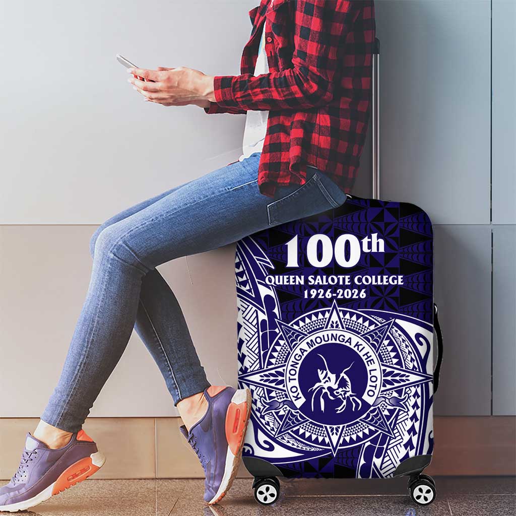 Tonga Queen Salote College 100th Years Luggage Cover Est 1926 Tongan Ngatu Tapa - Polynesian Pride