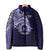 Tonga Queen Salote College 100th Years Padded Jacket Est 1926 Tongan Ngatu Tapa - Polynesian Pride