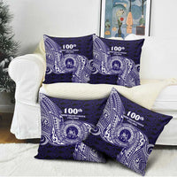 Tonga Queen Salote College 100th Years Pillow Cover Est 1926 Tongan Ngatu Tapa - Polynesian Pride