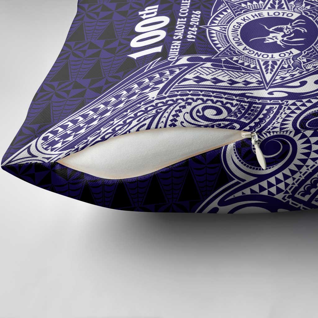 Tonga Queen Salote College 100th Years Pillow Cover Est 1926 Tongan Ngatu Tapa - Polynesian Pride