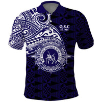 Tonga Queen Salote College 100th Years Polo Shirt Est 1926 Tongan Ngatu Tapa - Polynesian Pride