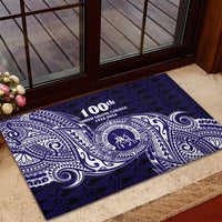 Tonga Queen Salote College 100th Years Rubber Doormat Est 1926 Tongan Ngatu Tapa - Polynesian Pride