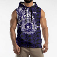 Tonga Queen Salote College 100th Years Sleeveless Hoodie Est 1926 Tongan Ngatu Tapa - Polynesian Pride