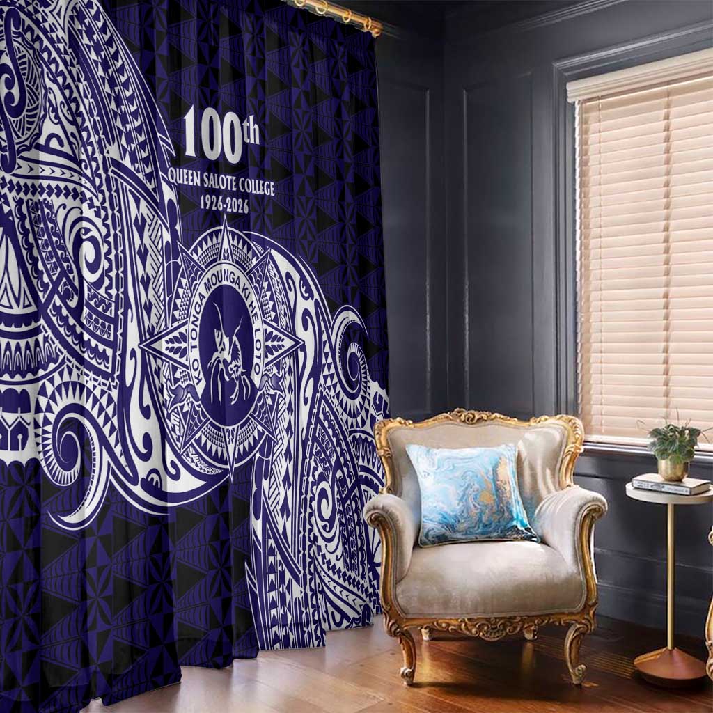 Tonga Queen Salote College 100th Years Window Curtain Est 1926 Tongan Ngatu Tapa - Polynesian Pride