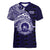 Tonga Queen Salote College 100th Years Women V-Neck T-Shirt Est 1926 Tongan Ngatu Tapa - Polynesian Pride