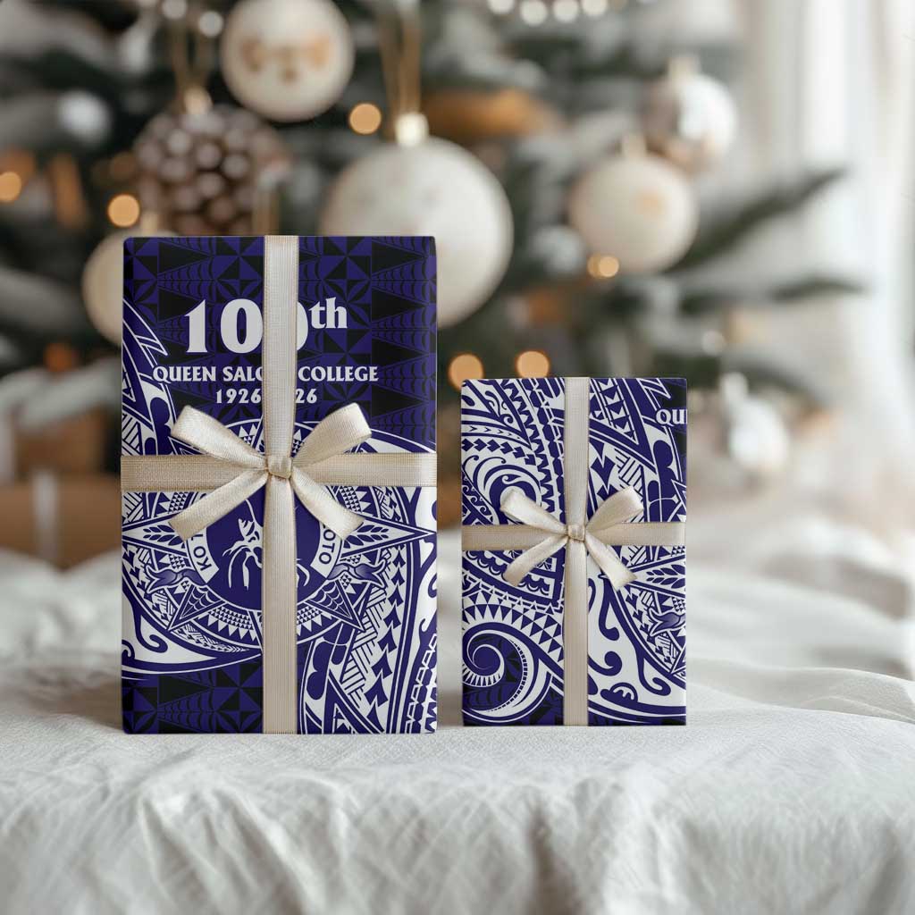 Tonga Queen Salote College 100th Years Wrapping Paper Est 1926 Tongan Ngatu Tapa - Polynesian Pride