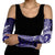 Tonga Queen Salote College 100th Years Arm Sleeves Blue Tonga Kupesi Uniquely Pacific Art - Polynesian Pride