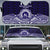 Tonga Queen Salote College 100th Years Auto Sun Shade Blue Tonga Kupesi Uniquely Pacific Art - Polynesian Pride