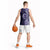 Tonga Queen Salote College 100th Years Basketball Jersey Blue Tonga Kupesi Uniquely Pacific Art - Polynesian Pride