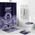 Tonga Queen Salote College 100th Years Bathroom Set Blue Tonga Kupesi Uniquely Pacific Art - Polynesian Pride