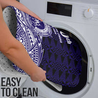 Tonga Queen Salote College 100th Years Bathroom Set Blue Tonga Kupesi Uniquely Pacific Art - Polynesian Pride