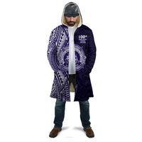 Tonga Queen Salote College 100th Years Cloak Blue Tonga Kupesi Uniquely Pacific Art - Polynesian Pride