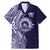 Tonga Queen Salote College 100th Years Family Matching Mermaid Dress and Hawaiian Shirt Blue Tonga Kupesi Uniquely Pacific Art - Polynesian Pride