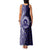 Tonga Queen Salote College 100th Years Family Matching Tank Maxi Dress and Hawaiian Shirt Blue Tonga Kupesi Uniquely Pacific Art - Polynesian Pride