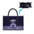 Tonga Queen Salote College 100th Years Leather Bag Blue Tonga Kupesi Uniquely Pacific Art - Polynesian Pride
