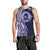 Tonga Queen Salote College 100th Years Men Tank Top Blue Tonga Kupesi Uniquely Pacific Art - Polynesian Pride
