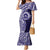 Tonga Queen Salote College 100th Years Mermaid Dress Blue Tonga Kupesi Uniquely Pacific Art - Polynesian Pride