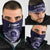 Tonga Queen Salote College 100th Years Neck Gaiter Blue Tonga Kupesi Uniquely Pacific Art - Polynesian Pride