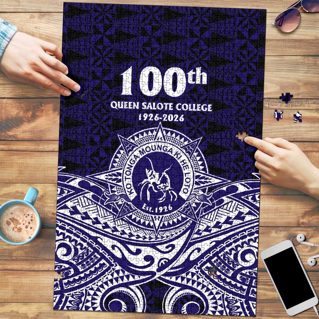 Tonga Queen Salote College 100th Years Puzzle Blue Tonga Kupesi Uniquely Pacific Art - Polynesian Pride
