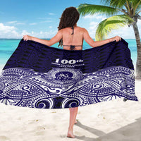 Tonga Queen Salote College 100th Years Sarong Blue Tonga Kupesi Uniquely Pacific Art - Polynesian Pride