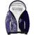 Tonga Queen Salote College 100th Years Sherpa Hoodie Blue Tonga Kupesi Uniquely Pacific Art - Polynesian Pride