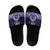 Tonga Queen Salote College 100th Years Slide Sandals Blue Tonga Kupesi Uniquely Pacific Art - Polynesian Pride