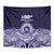 Tonga Queen Salote College 100th Years Tapestry Blue Tonga Kupesi Uniquely Pacific Art - Polynesian Pride