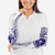 Tonga Queen Salote College 100th Years Arm Sleeves White Tonga Kupesi Uniquely Pacific Art - Polynesian Pride