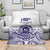 Tonga Queen Salote College 100th Years Blanket White Tonga Kupesi Uniquely Pacific Art - Polynesian Pride