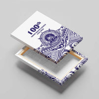 Tonga Queen Salote College 100th Years Canvas Wall Art White Tonga Kupesi Uniquely Pacific Art - Polynesian Pride