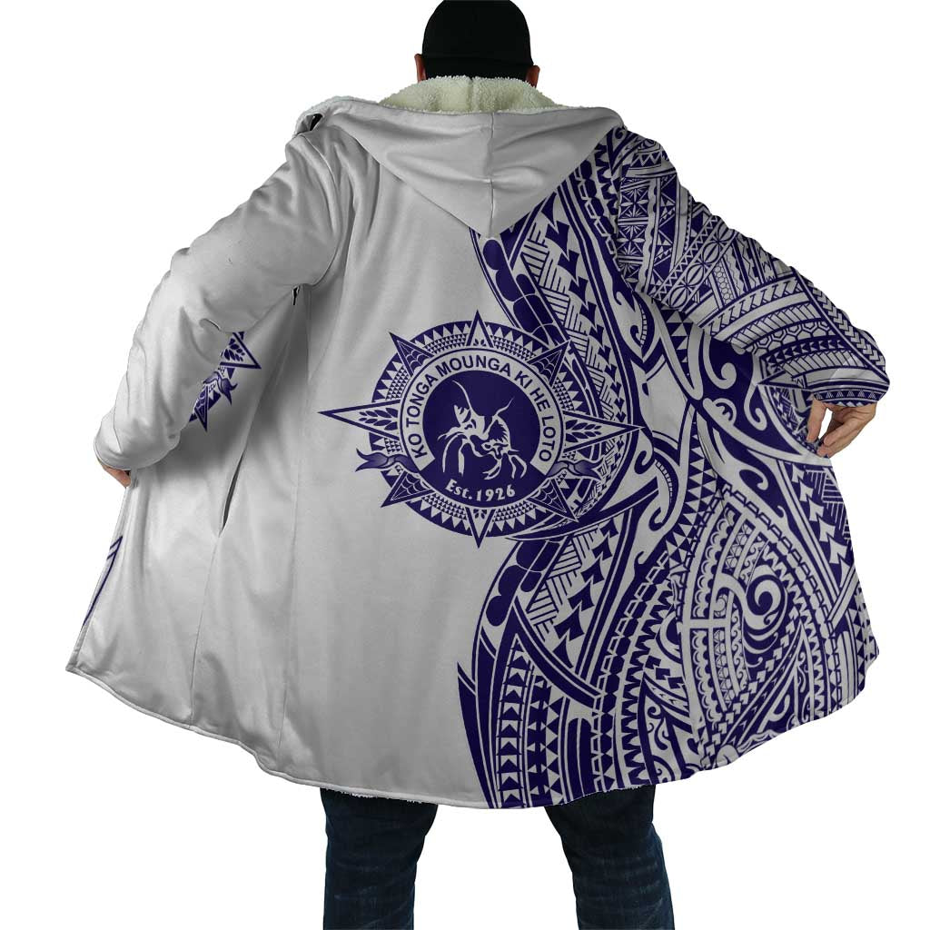 Tonga Queen Salote College 100th Years Cloak White Tonga Kupesi Uniquely Pacific Art - Polynesian Pride