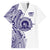 Tonga Queen Salote College 100th Years Family Matching Long Sleeve Bodycon Dress and Hawaiian Shirt White Tonga Kupesi Uniquely Pacific Art - Polynesian Pride