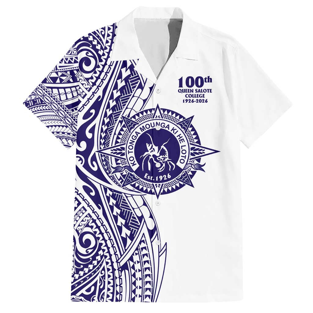 Tonga Queen Salote College 100th Years Family Matching Short Sleeve Bodycon Dress and Hawaiian Shirt White Tonga Kupesi Uniquely Pacific Art - Polynesian Pride
