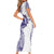 Tonga Queen Salote College 100th Years Family Matching Short Sleeve Bodycon Dress and Hawaiian Shirt White Tonga Kupesi Uniquely Pacific Art - Polynesian Pride