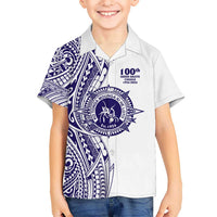 Tonga Queen Salote College 100th Years Hawaiian Shirt White Tonga Kupesi Uniquely Pacific Art - Polynesian Pride