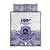 Tonga Queen Salote College 100th Years Quilt Bed Set White Tonga Kupesi Uniquely Pacific Art - Polynesian Pride