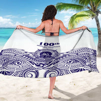 Tonga Queen Salote College 100th Years Sarong White Tonga Kupesi Uniquely Pacific Art - Polynesian Pride