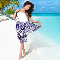 Tonga Queen Salote College 100th Years Sarong White Tonga Kupesi Uniquely Pacific Art - Polynesian Pride