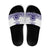 Tonga Queen Salote College 100th Years Slide Sandals White Tonga Kupesi Uniquely Pacific Art - Polynesian Pride