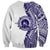 Tonga Queen Salote College 100th Years Sweatshirt White Tonga Kupesi Uniquely Pacific Art - Polynesian Pride