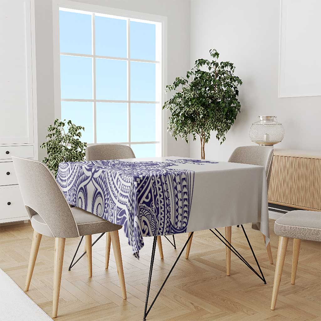 Tonga Queen Salote College 100th Years Tablecloth White Tonga Kupesi Uniquely Pacific Art - Polynesian Pride