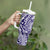 Tonga Queen Salote College 100th Years Tumbler With Handle White Tonga Kupesi Uniquely Pacific Art - Polynesian Pride