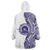 Tonga Queen Salote College 100th Years Wearable Blanket Hoodie White Tonga Kupesi Uniquely Pacific Art - Polynesian Pride