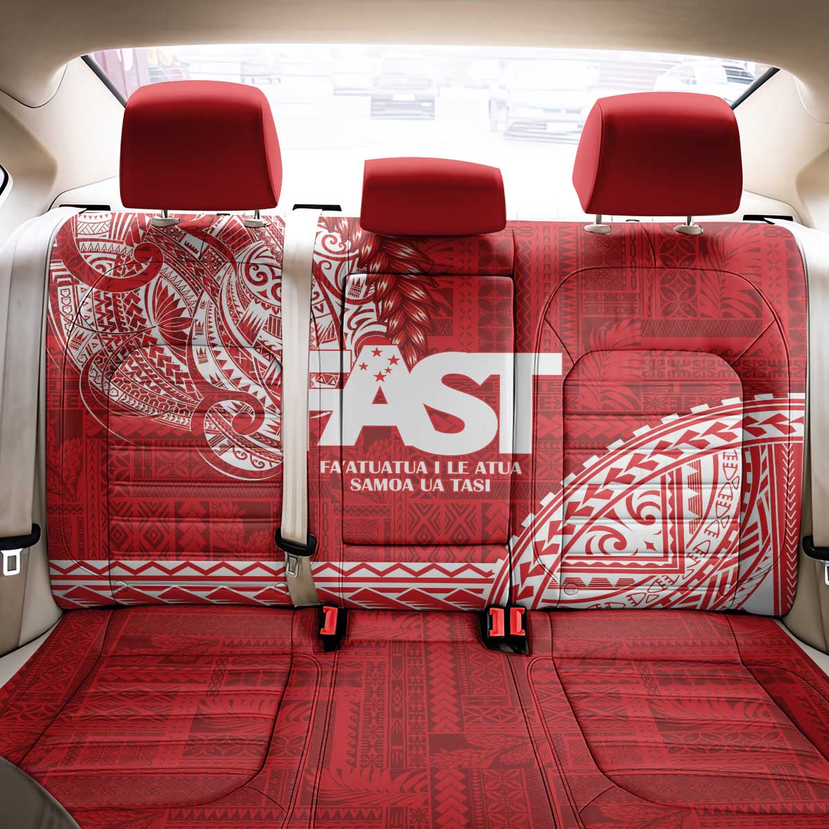 Samoa FAST Back Car Seat Cover Samoan Motif Patterns - Polynesian Pride