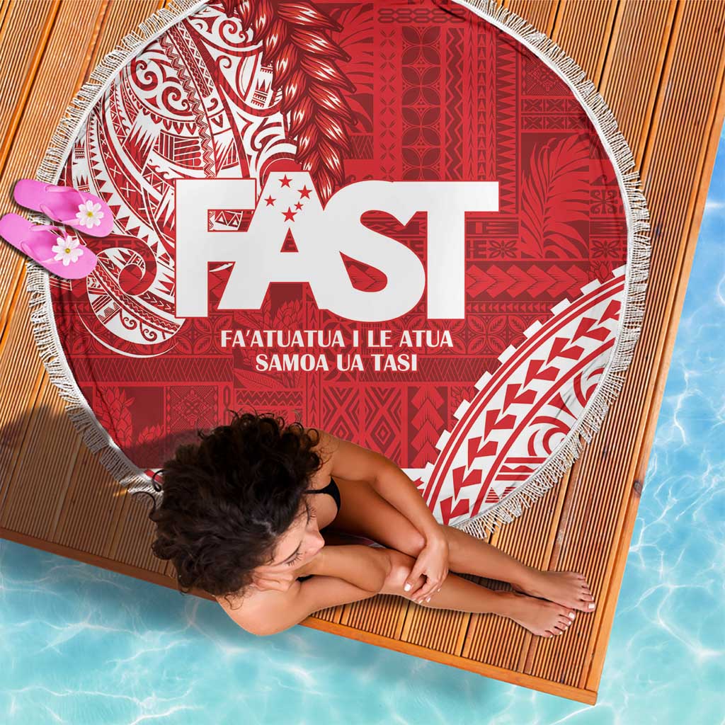 Samoa FAST Beach Blanket Samoan Motif Patterns - Polynesian Pride