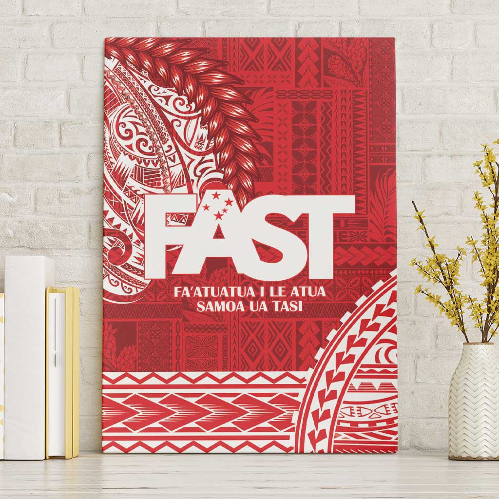 Samoa FAST Canvas Wall Art Samoan Motif Patterns - Polynesian Pride