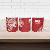 Samoa FAST Ceramic Mug Samoan Motif Patterns - Polynesian Pride