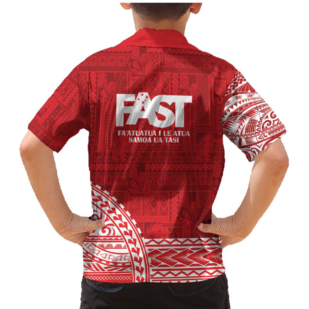 Samoa FAST Family Matching Mermaid Dress and Hawaiian Shirt Samoan Motif Patterns - Polynesian Pride